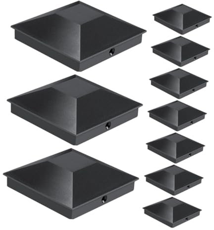KITANDOVE Fence Posts Top Covers 12 Pack Plastic Post Caps Fence Decorations Piling Caps
