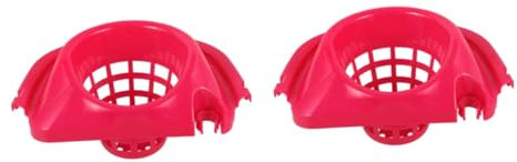 FRCOLOR 2 Piezas Cesta De Drenaje del Cubo De Fregona Cubo para Fregar Trapeador y Balde Estilo Trapeador Plano Cubos De Fregona Portátiles Trapeador con Balde Mop Rojo El Plastico