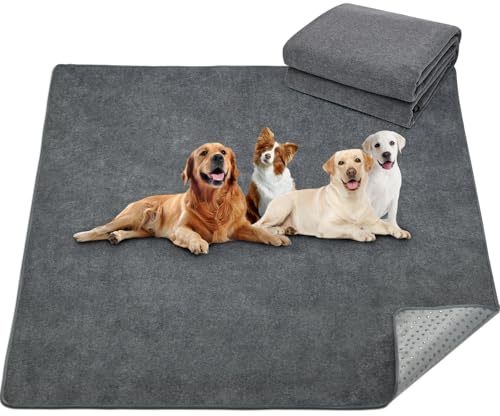 Waschbare Welpenunterlagen, 133 x 208 cm schnellabsorbierende Hunde-PIPI-Unterlagen - Haustiertrainingspads für Welpen, ältere oder inkontinente Hunde