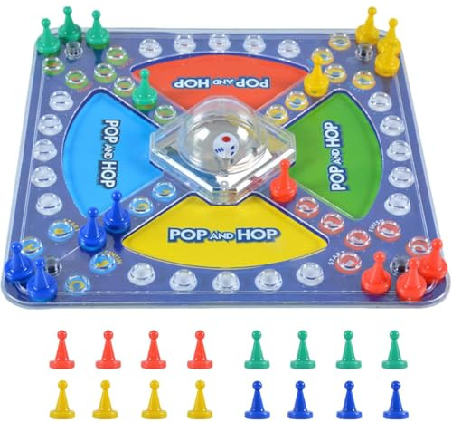 Frustration Board Game, Race To Base Boards Game, Chasing to Base Game Kids Children Race to Base Pop A Dice Board Game for Kids and Adults