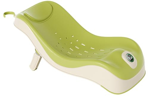 Badstol – halkskydd badkarsstöd, mjuk ergonomisk badstol med smart temperatursensor, bekväm bågdesign för duschtillbehör för pojkar och flickor, 22,5 x 55 x 29 cm