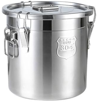 Pentola Per Zuppa Di Pesce, Contenitore Ermetico In Acciaio Inossidabile 304, Grande Pentola In Acciaio Inossidabile Con Coperchio, Contenitore Per Pentole, Grandi Contenitori(12L)
