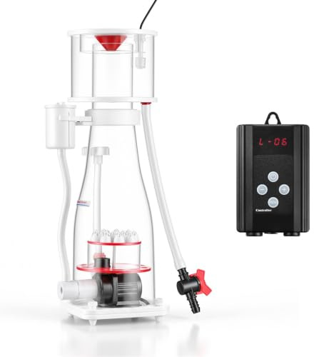 VEVOR Espumador de proteínas para acuarios de agua salada de 106-185 galones en sumidero con bomba, skimmer de proteínas con bomba de molinete DC, control ajustable, para acuario de agua salada de 106