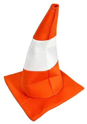 Trafikkonformade hattar Rolig Mjuk Filtmössa i Orange och Vit