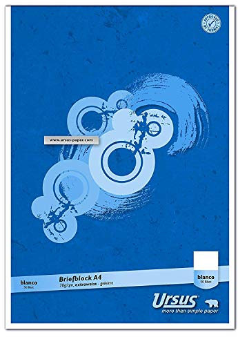 Ursus Basic 608742000 Briefblock A4 50 Blatt 70g/qm blanko