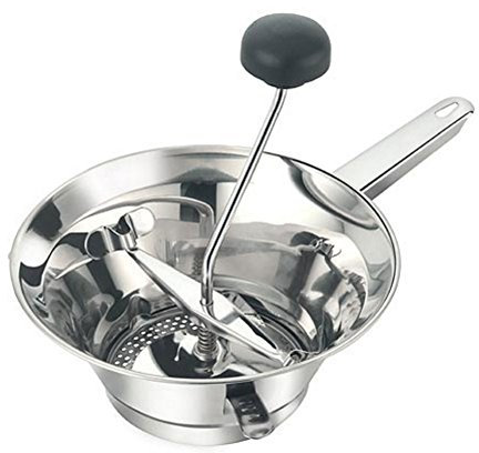 Motta Moulin à aliments en acier inoxydable, 24 cm, argenté