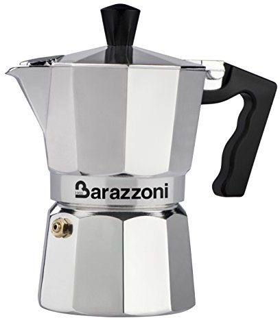 Barazzoni La Caffettiera Alluminio 6 Tazze. Prodotto certificato dall'Accademia Italiana Maestri del Caffè.