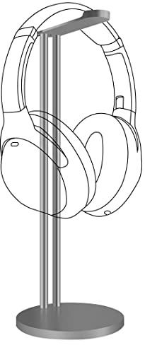 GEEKRIA Kopfhörer Ständer Kompatibel Mit Bose QC25, QC35, ATH, Sony WH-1000XM6, WH-1000XM5, AKG, JBL, Ohrhörer Halter, Kopfhörerhalter Kopfhörerständer, Headset Display Holder (grau)