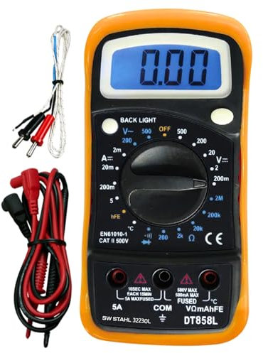 SW-Stahl 32230L Digital Multimeter I 500 V I CAT II, Schwarz, gelb
