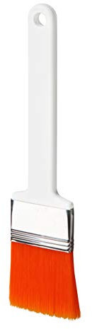 haug bürsten - Pennello piatto Anti Bac – Antibatterico – Colore: Bianco con setole arancioni – Dimensioni: 225 x 50 x 45 mm – Made in Germany