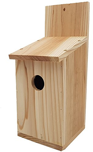 DILUMA Nistkasten Basic 30 x 12 x 12 cm aus Kiefernholz Vogelhäuschen für kleine Vögel Nisthaus Vogelnistkasten naturbelassen, stabil und witterungsbeständig