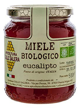 Miele biologico di Eucalipto - Italiano non Pastorizzato | Apicoltura Colle Salera (250 gr)