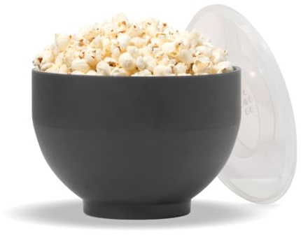 W&P WP-POPSL-CH Popper Maker für die Mikrowelle, Silikon, zusammenklappbar, mit integriertem Messbecher, BPA-frei, umweltfreundlich, Abfallfrei, 9,3 Tassen Popcorn, Gen 2