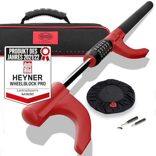 HEYNER® Lenkradsperre Wegfahrsperre mit Zahlenschloss Diebstahlsicherung WheelBlock PRO