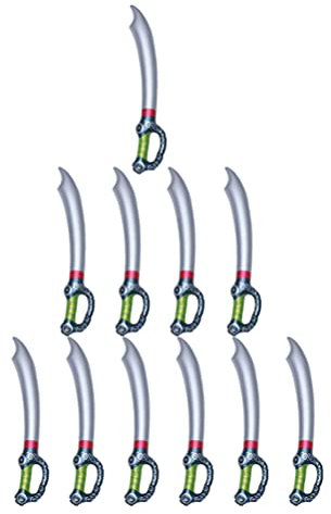 TOYANDONA 12Pcs Aufblasbare Schwerter Spielzeug Piraten Swordfoam Spielzeug Schwerter Schaum Schwerter Gefälschte Messer Partei Liefert Cosplay Spielzeug Requisiten
