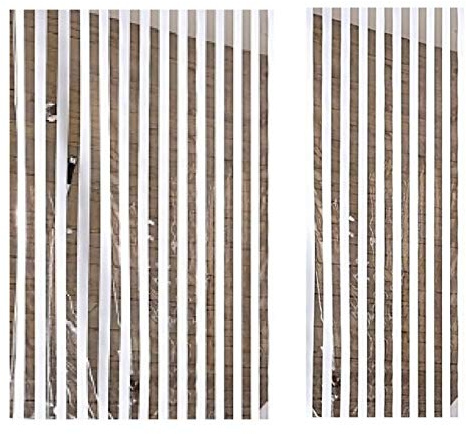 2 Austauschrollos Ersatzrollos 128x240 u. 53x240 cm für Kleine Wolke Eck-Duschrollo Streifen weiß