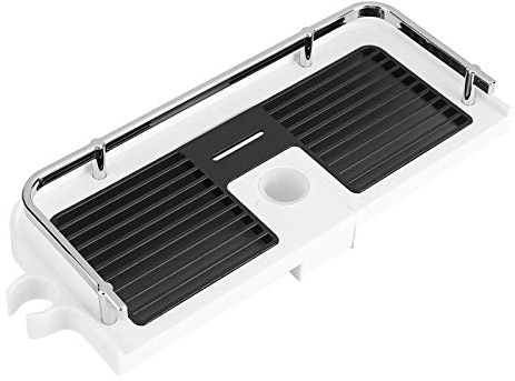 SEAFRONT Mensola Doccia senza foratura, Portaoggetti per Doccia, Mensola Bagno, porta Shampoo Doccia, Adatto per Asta per Doccia 24 mm Accessori Doccia