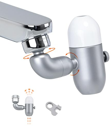 Ibergrif Embout Robinet 720° – Mousseur 4 Modes & Économiseur d’Eau, Adaptateur Universel M22/M24 Sans Outil pour Cuisine & Salle de Bain – ABS Anti-Corrosion