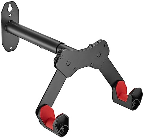 HOKO-VELO 25 verstellbare Fahrrad Wand Halterung/Rahmenhalter mit Silikon-Schutz. Für alle gängigen Fahrräder und Hybrid-, MTB- und BMX-Fahrräder. Kratzfeste Beschichtung. Belastbar bis 25 kg.