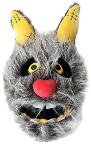 Ronyme Helmschutz Kopfbedeckungsabdeckung Cartoon Flauschiger Hase für Motorrad-Integralhelme für Outdoor-Spaß, personalisierte Helme