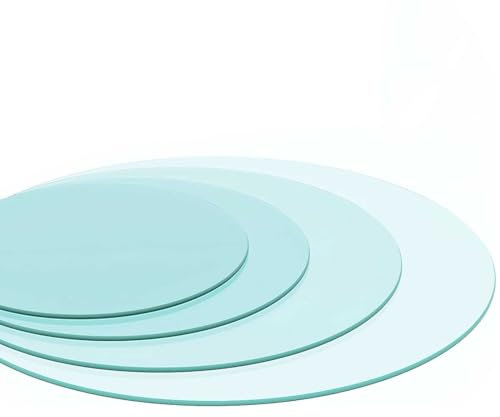 SYUFRE Tapa De Cristal para Mesa Redonda Tablero De Vidrio Redondas Vidrio Templado Transparente para Mesa De Comedor Diámetro 35cm ~ 100cm para Mesa De Comedor Cocina Jardín (Size : Ø 90cm(36Inch))