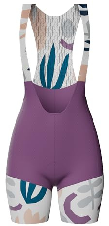 LAMEDA Salopette Ciclismo Donna con Fondello 3D Pantaloncini Ciclista Profrssionale con Bretelle da Bici da Strada Pantaloncini MTB Asciugatura Rapida Trasapirante