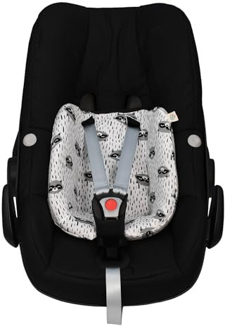 JYOKO Kids Bezug für Sitzverkleinerer kompatibel mit Maxi Cosi Pebble (Raccoon, Maxi Cosi Pebble Pro I-Size)