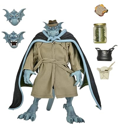 NECA Gargoyles – 1:7 Scale Collectible Action Figure, Detective Broadway “Silver Falcon” (w Closed Wings)