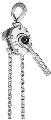 Moteur de palan manuel à chaîne Petit palan à chaîne à levier en aluminium léger et de petite taille, capacité de 1,5 tonne, palan à chaîne à levier manuel for la construction électrique(3Meter)