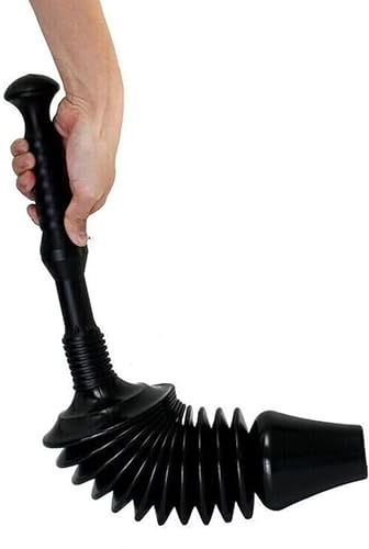 Unibos Powerful Toilet Plunger | Tested & Proven to Clear & Unblock Tough Drain Blockages | Air Has 8x More Power Than Traditional Toilet Plungers