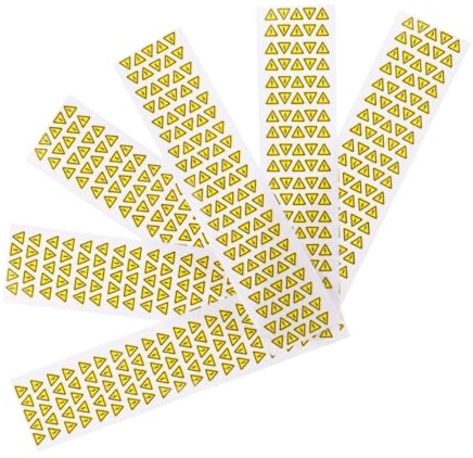 Toyvian Electrical Hazard Warning Stickers Yellow Triangle Self Adhesive Anti Electric Shock Safety Labels for Home Office Factory Use