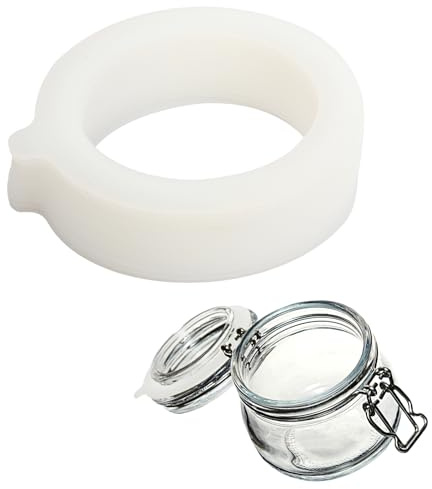 12-pack silikontätningar, ersättningsburkstätningar, silikon av livsmedelskvalitet, läckagesäker, färskförvaring, lufttäta burkar, glasglaskurv
