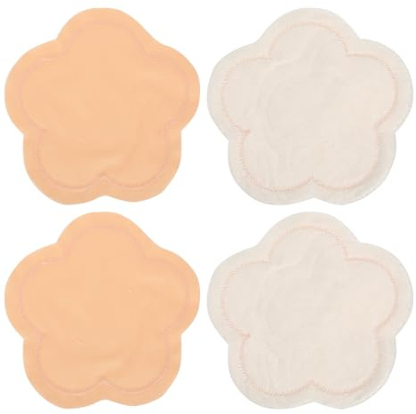 VALICLUD 2 Paare Brustpolster Stillen Baumwolle Unterlage Wattepads Pflege Milch Waschbare Pads Stillzeit Stilleinlagen Brustwarzenpolster Stillkissen Einfarbiger Einzelner Patch