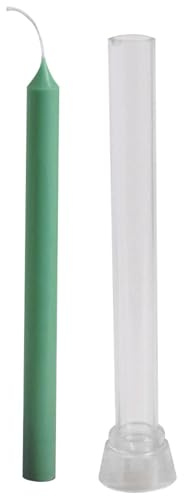 Molde para velas de pilar - Molde de varilla larga para hacer cera | Varilla de cera delgada de 2,2 cm de diámetro con rayas verticales, varilla de dentada fina, molde para velas de aromaterapia