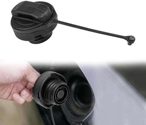 Tankdeckel mit Halteband, Ersatz für VW Polo 6R, für VW Golf 4/5/6, für VW Passat, für Audi A4, A6, A8, Universal Treibstoffdeckel für Seat, für Skoda – Kraftstofftankdeckel 1J0201550A 1H0201553B