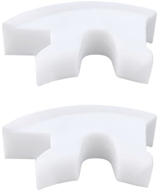 SG Store 2 Stück Quadratischer Dämpferring für Toilettensitz Dekorative Abdeckung Kompatibel mit Duravit OE 1004910000 16,7 X 10,4 Mm Toilettensitz-Befestigungen Weiß