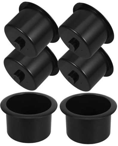SEWOART 6 Piezas Portavasos de Plástico para Sofá Unidades Soporte Insertable para Bebidas Organizador Práctico para Botellas y Tazas Accesorio para Muebles y Automóviles Diseño Elegante y