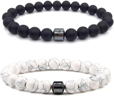 IQIC Braccialetto per fumatori, unisex, anti-fumo, ansia, allevia la frustrazione, l'irritabilità, gioielli