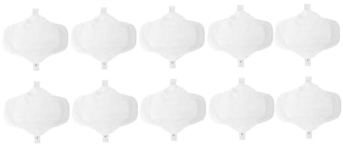 Gogogmee 10 Stück Teiliges Waschbare Wiederverwendbare Baumwoll hygienepads mit Druckknopf Atmungsaktiv Auslaufsicher Hautfreundlich für Nacht und Wochenbett Damenbinden für Nachhaltigen