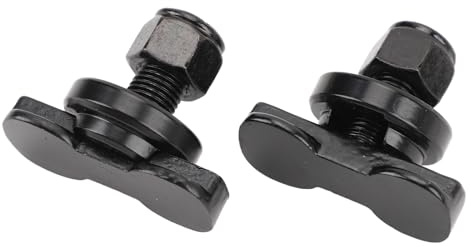 Tomantery Galvanized Airline Track Stud Fitting Reliable Secure Truck Bed Trailer Screw/Fastener Down Anchor Points, Universal Fit, 2PCS