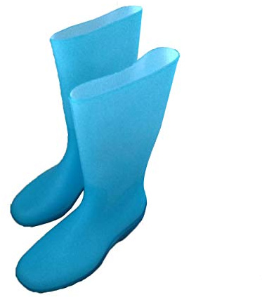 Rain Boots - Stivali di gomma impermeabili, colore azzurro, Blu (Blau Azure), 37