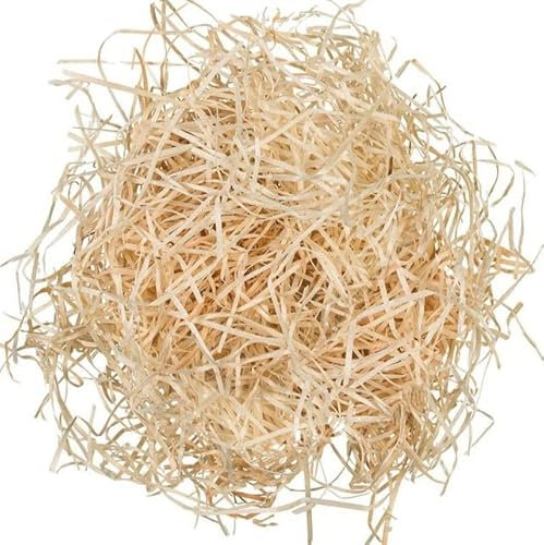 Doubleyou Geovlies & Baustoffe - Erba pasquale decorativa, ad esempio come fondo per le uova, colore verde o naturale, legno, naturale, 2 kg