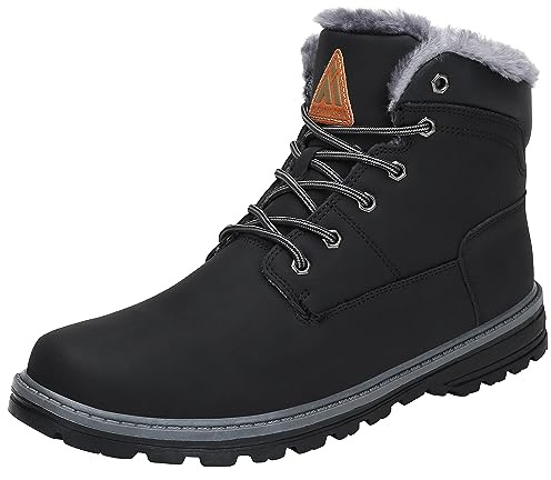 Mishansha Botas de Nieve Hombre Mujer Invierno Negro Grafito Gr.42