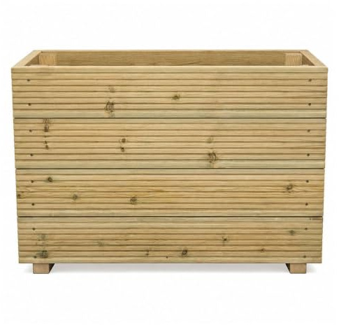 Cutncraft Designs Planter Potters Tall Wooden Planter Trough Box 63cm High, Long Planters Outdoor Decking Patio Container, Wooden Planters for Garden Border, Balcony or Terrace