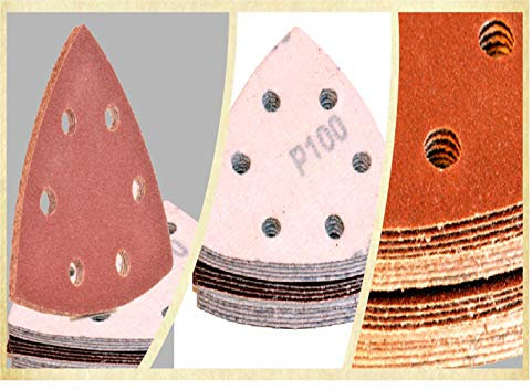 Schleifpapier Dreieckschleifer│Korn 1.000│30 Stück │| Schleifpapier Klett | Deltaschleifer Schleifpapier | Schleifpapier für Dreieckschleifer | Schleifdreiecke 93x93x93 | Schleifpads Deltaschleifer