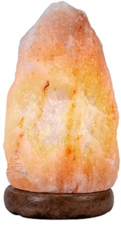 SUPERBUTELKI.PL Lampe de Sel de l’Himalaya 3–5 kg (Rose) – Lampe de Cristal avec Base
