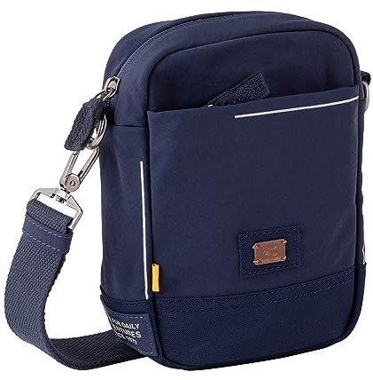 camel active City Herren Überschlagtasche Umhängetasche Mittelgroß Blau
