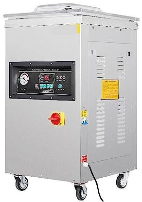 KOZWAY Máquina de envasado al vacío de 1000 W, sellador de Bolsas de plástico, Almacenamiento de Cocina, envasado Comercial de Alimentos, máquina de Sellado de cámara al vacío
