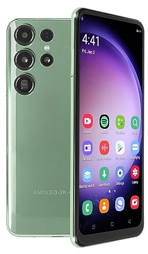 S23 Ultra Entsperrtes Smartphone, 6,6 Zoll HD Bildschirm, 8 GB RAM, 256 GB ROM, 24 MP Kamera, Gesichtserkennungstelefon, für13 (Grün)