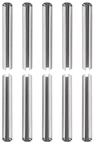 DTGN M2.5 x 25mm(DxL) Geschlitzt Feder Pin - 20Pack - Gut für Haus Maschinenverschluß - 304 Edelstahl Feder Dübel Spannung Rolle Pin - Silber